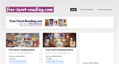 Desktop Screenshot of free-tarot-reading.com
